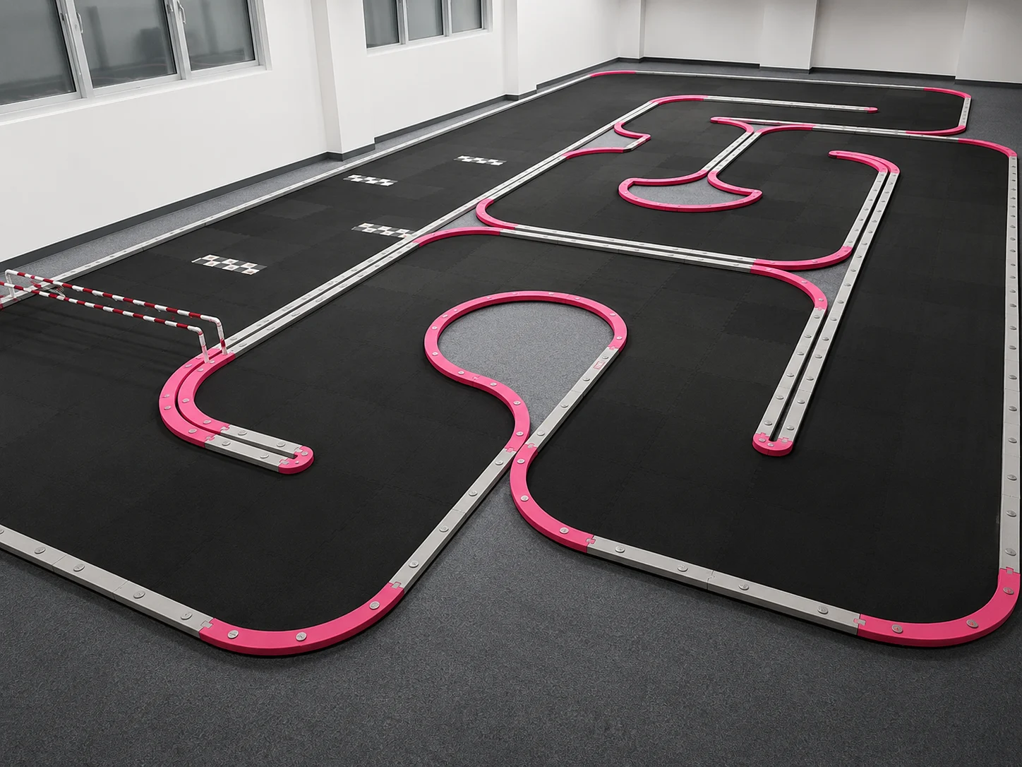 Mini-Z indoor RC racing track setup