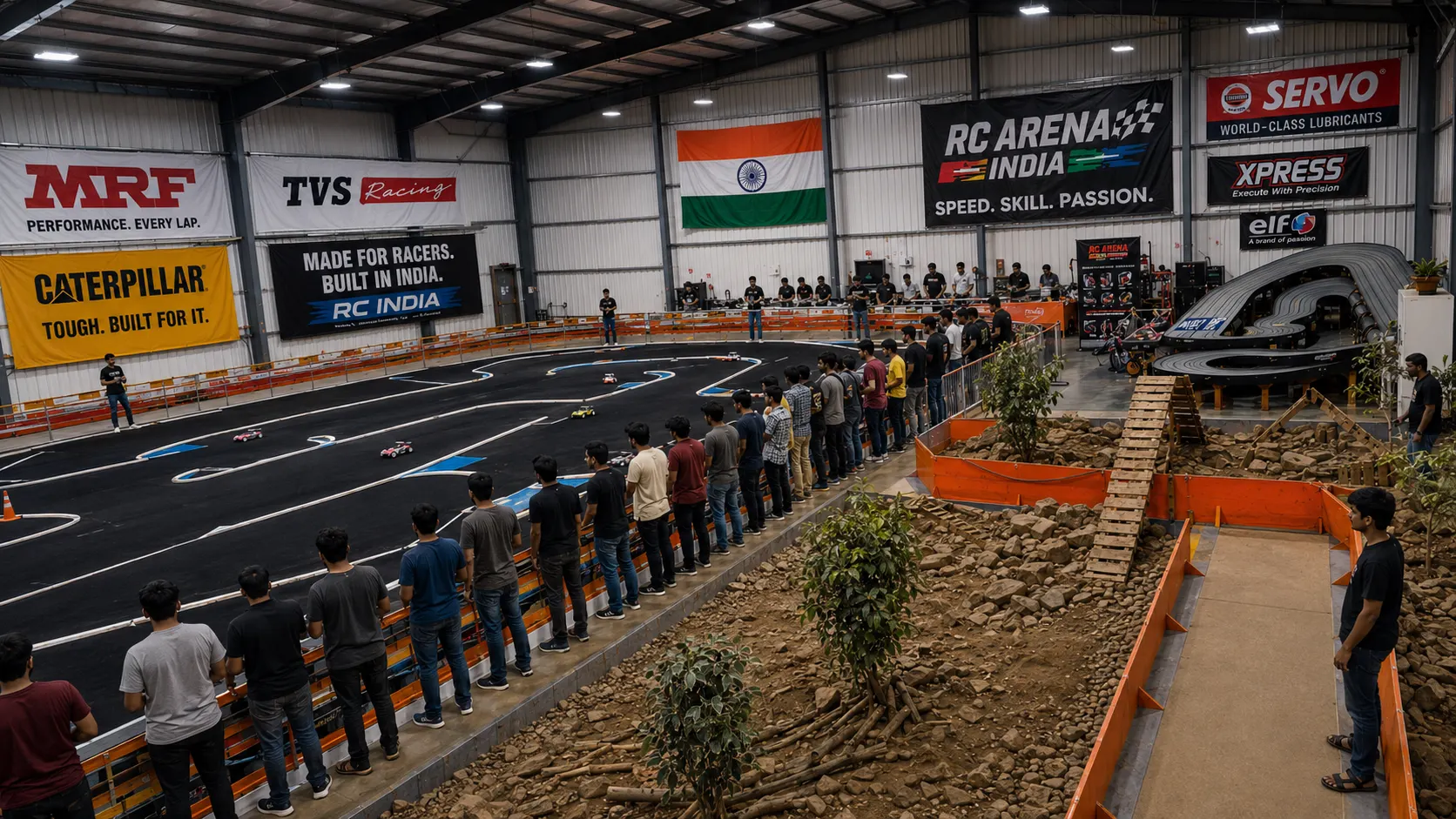 WD Racing RC arena and track building setup